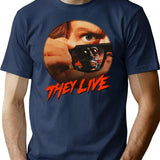 They Live T-Shirt for Men & Women, T-Shirts Graphic Tee - Navy