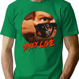 They Live T-Shirt for Men & Women, T-Shirts Graphic Tee - Green