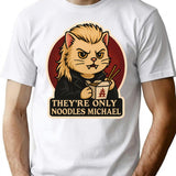Theyre Only Noodles Michael T-Shirt for Men & Women, T-Shirts Graphic Tee - White