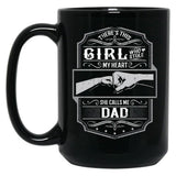 This Girl Stole My Heart She Calls Me Dad Black Gift Coffee Mug