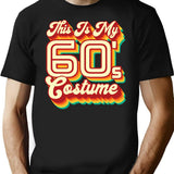 This Is My 60S Costume T-Shirt for Men & Women, T-Shirts Graphic Tee - Black