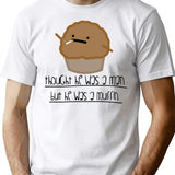 Thought He Was A Man Minimalist Graphic T-Shirt - Unisex Streetwear Tee - White