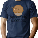 Thought He Was A Man Minimalist Graphic T-Shirt - Unisex Streetwear Tee - Navy