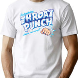 Throat Punch Minimalist Graphic T-Shirt - Unisex Streetwear Tee - White