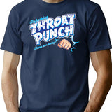 Throat Punch Minimalist Graphic T-Shirt - Unisex Streetwear Tee - Navy