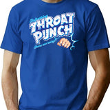 Throat Punch Minimalist Graphic T-Shirt - Unisex Streetwear Tee - Blue