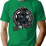 Tie Pilot Crest T-Shirt for Men & Women, T-Shirts Graphic Tee - Green