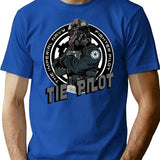 Tie Pilot Crest T-Shirt for Men & Women, T-Shirts Graphic Tee - Blue