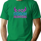 Title K-Pop Demon Hunters Icon Of Neon Power T-Shirt for Men & Women, T-Shirts Graphic Tee - Green