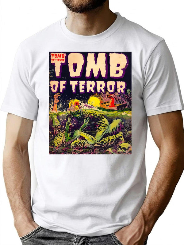 Tomb Of Terror No.16 T-Shirt for Men & Women, T-Shirts Graphic Tee - White