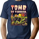 Tomb Of Terror No.16 T-Shirt for Men & Women, T-Shirts Graphic Tee - Navy