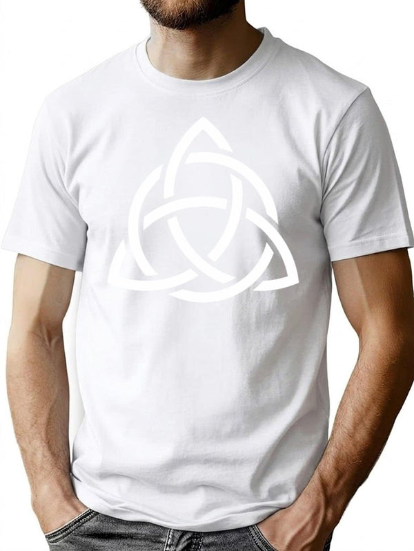 Triquetra Power Of Three T-Shirt for Men & Women, T-Shirts Graphic Tee - White