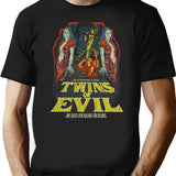 Twins Of Evil 1971 T-Shirt for Men & Women, T-Shirts Graphic Tee - Black