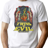 Twins Of Evil 1971 T-Shirt for Men & Women, T-Shirts Graphic Tee - White
