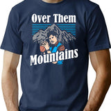 Uncle-Rico-Over-Them-Mountains-Shirt-W Premium Heavyweight Cotton T-Shirt - Navy