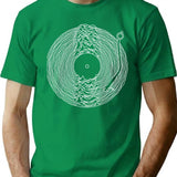 Unknown Pleasures Vinyl Record Minimalist Graphic T-Shirt - Unisex Streetwear Tee - Green
