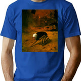 Untitled (Creature) By Zdzisaw Beksiski T-Shirt for Men & Women, T-Shirts Graphic Tee - Blue
