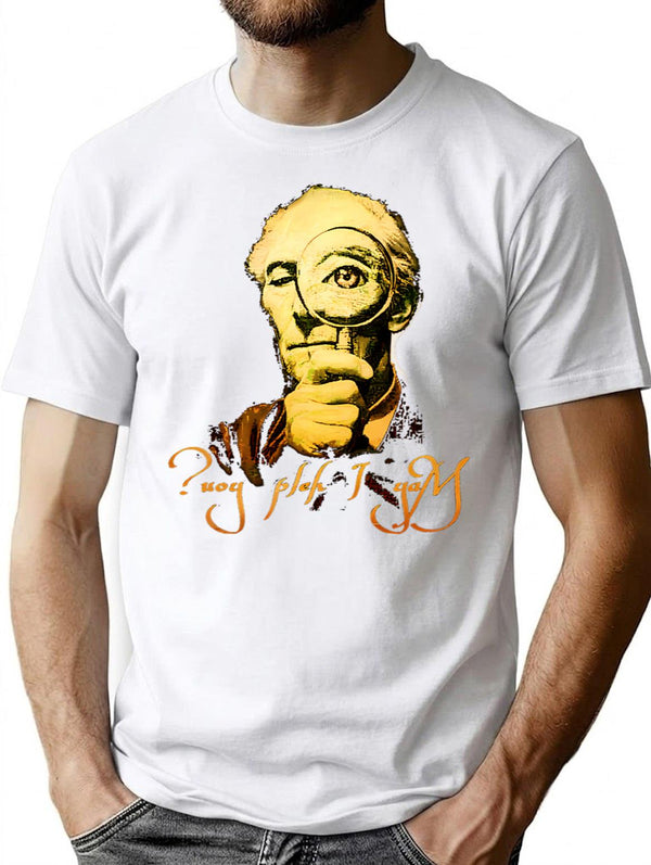 Uoy Pleh I Yam T-Shirt for Men & Women, T-Shirts Graphic Tee - White