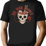 Use Your Noodle Minimalist Graphic T-Shirt - Unisex Streetwear Tee - Black