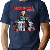 Vhs And Kill - Jason T-Shirt for Men & Women, T-Shirts Graphic Tee - Navy