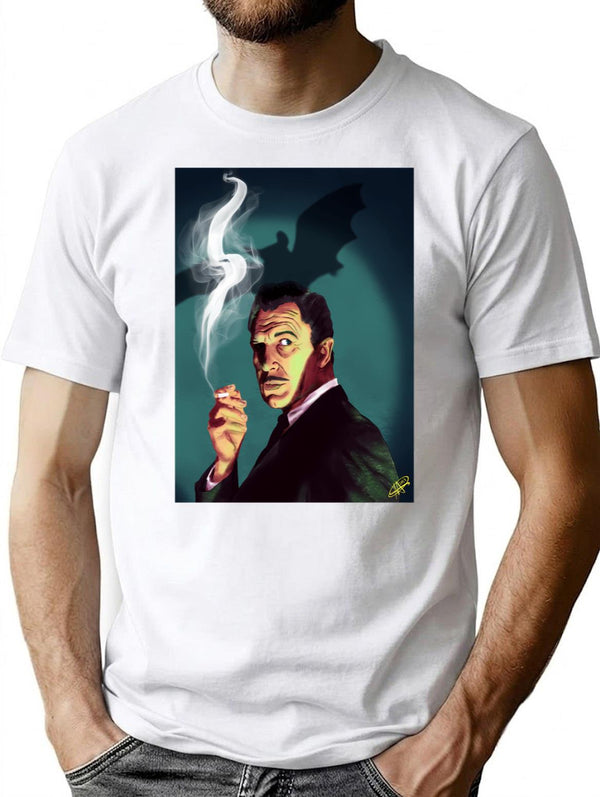 Vincent Price T-Shirt for Men & Women, T-Shirts Graphic Tee - White