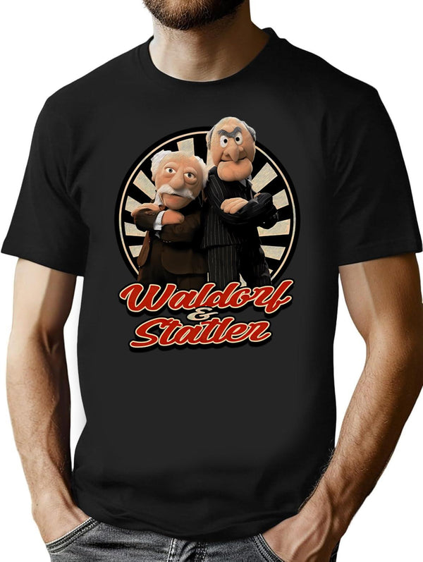 Vintage 80S Funny T-Shirt for Men & Women, T-Shirts Graphic Tee - Black