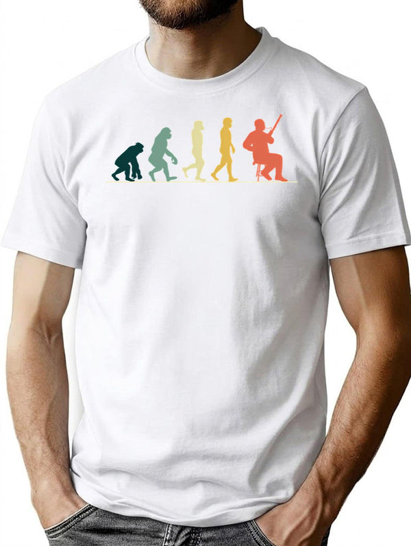 Vintage Bassoon Band Player Musical Instrument Evolution Gift Minimalist Graphic T-Shirt - Unisex Streetwear Tee - White