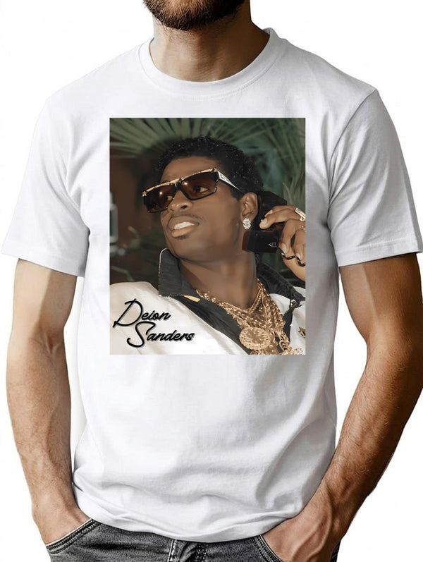 Vintage Deion Sanders Essential . T-Shirt for Men & Women, T-Shirts Graphic Tee - White