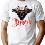 Vintage Dracula Movie T-Shirt for Men & Women, T-Shirts Graphic Tee - White