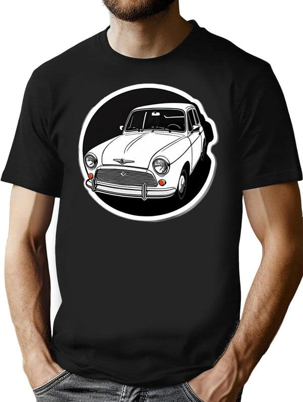 Vintage Funny Car T-Shirt for Men & Women, T-Shirts Graphic Tee - Black