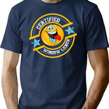 Vintage Funny Window Licker Lips Minimalist Graphic T-Shirt - Unisex Streetwear Tee - Navy