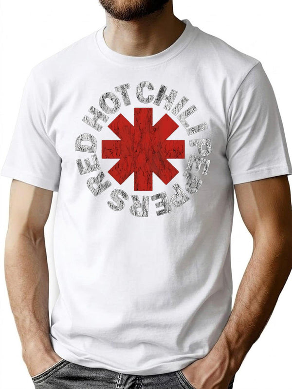 Vintage Hot Black T-Shirt for Men & Women, T-Shirts Graphic Tee - White
