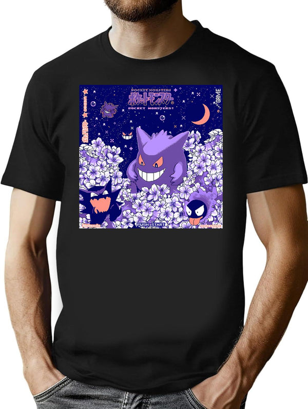 Vintage Lavender Town Minimalist Graphic T-Shirt - Unisex Streetwear Tee - Black