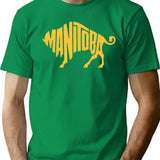 Vintage Manitoba T-Shirt for Men & Women, T-Shirts Graphic Tee - Green