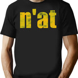 Vintage N'At (Pittsburgh) Text Minimalist Graphic T-Shirt - Unisex Streetwear Tee - Black
