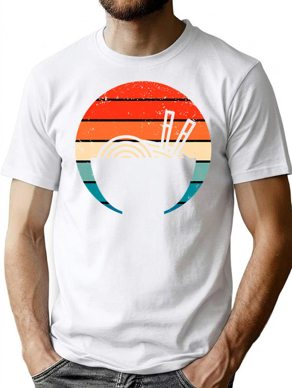 Vintage Ramen Noodles T-Shirt for Men & Women, T-Shirts Graphic Tee - White
