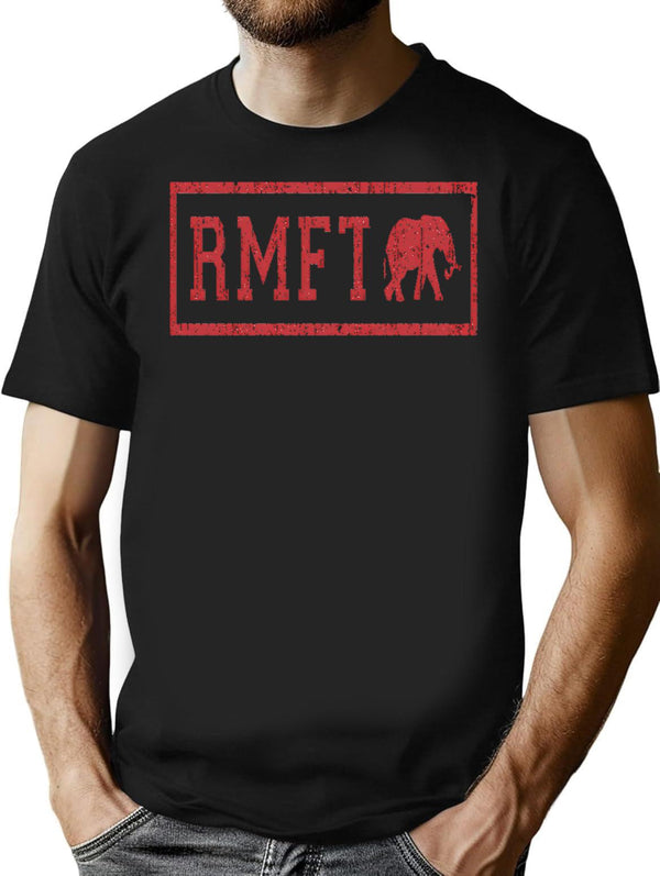 Vintage Rmft Light Personalized Shirt Trendy Hoodie Sweatshirt Custom Gift T-Shirt for Men & Women, T-Shirts Graphic Tee - Black