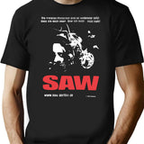 Vintage Saw 2004 Movie Promo T-Shirt for Men & Women, T-Shirts Graphic Tee - Black