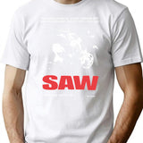 Vintage Saw 2004 Movie Promo T-Shirt for Men & Women, T-Shirts Graphic Tee - White