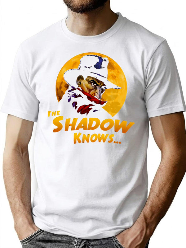 Vintage Shadow T-Shirt for Men & Women, T-Shirts Graphic Tee - White