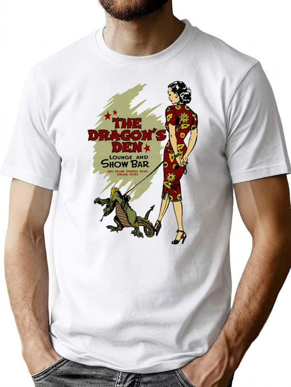 Vintage Texas Chinese Bar T-Shirt for Men & Women, T-Shirts Graphic Tee - White