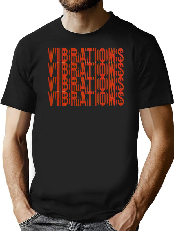 Vintage Vibrations Minimalist Graphic T-Shirt - Unisex Streetwear Tee - Black