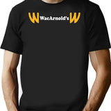 Wacarnold'S Logo Minimalist Graphic T-Shirt - Unisex Streetwear Tee - Black
