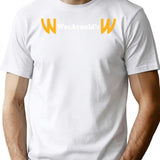 Wacarnold'S Logo Minimalist Graphic T-Shirt - Unisex Streetwear Tee - White