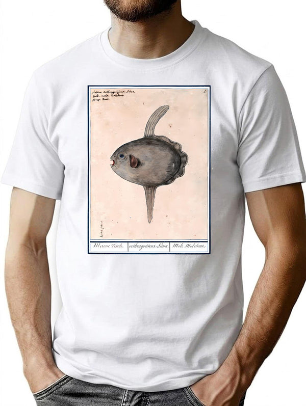 Weird Fish Vintage T-Shirt for Men & Women, T-Shirts Graphic Tee - White