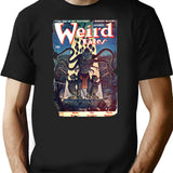 Weird Tales Cosmic Horror Cover T-Shirt for Men & Women, T-Shirts Graphic Tee - Black