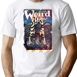 Weird Tales Cosmic Horror Cover T-Shirt for Men & Women, T-Shirts Graphic Tee - White