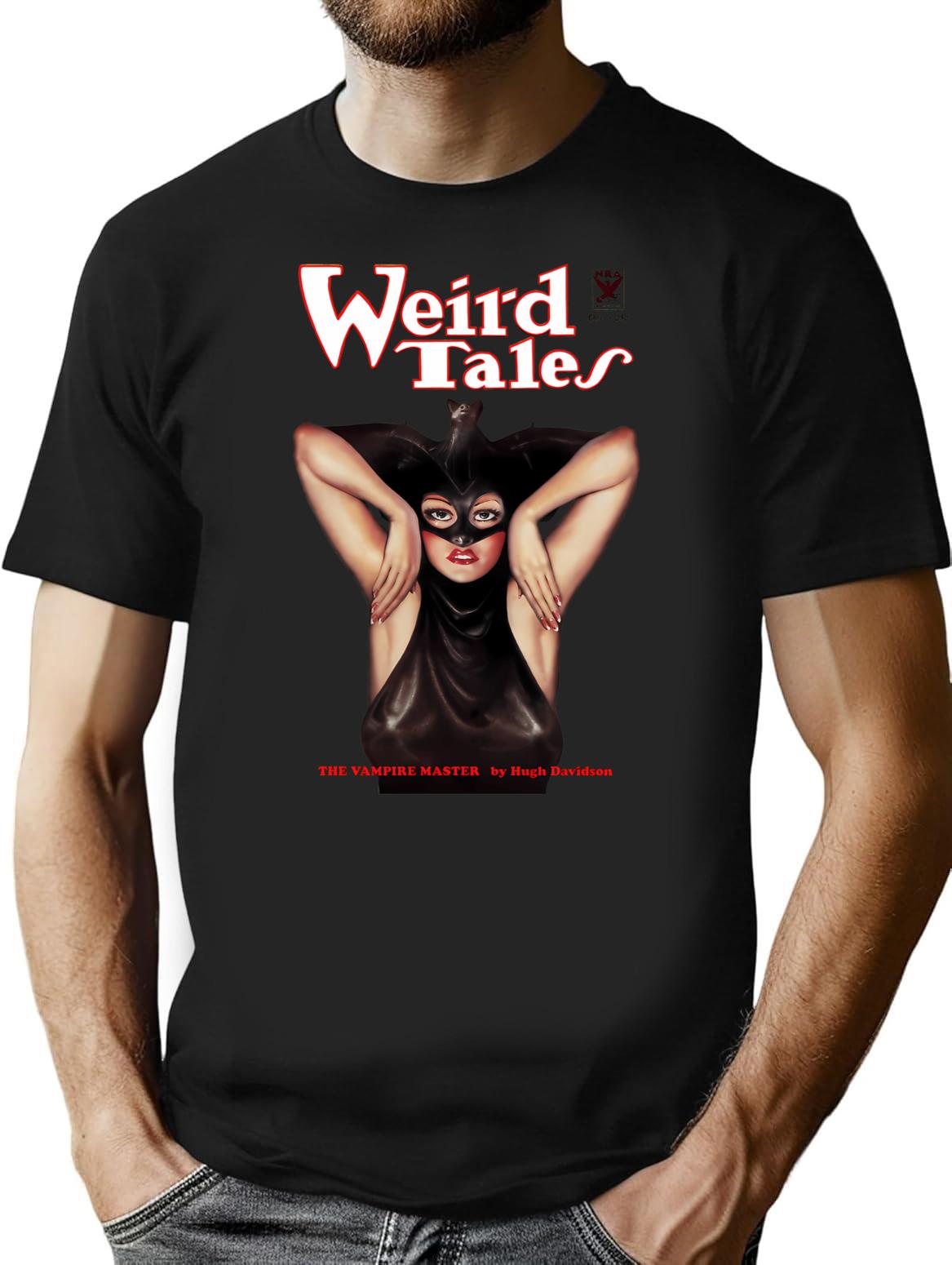 Weird Tales - Vintage Pulp Cover Art - Beautifully Restored T-Shirt for Men & Women, T-Shirts Graphic Tee - Black