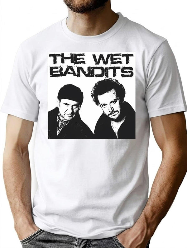 Wet Bandits T-Shirt for Men & Women, T-Shirts Graphic Tee - White