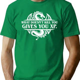 What Doesnt Kill You Give You Xp Tabletop Rpg Gaming T-Shirt for Men & Women, T-Shirts Graphic Tee - Green